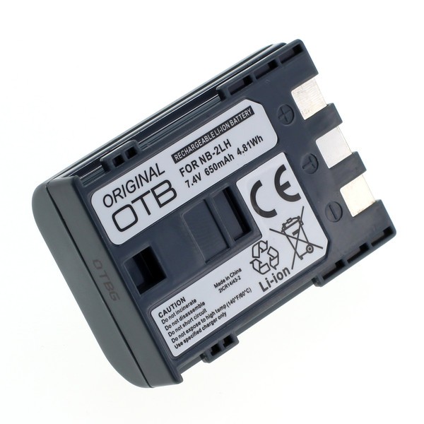 Canon NB-2L / NB-2LH 650mAh utángyártott akkumulátor / akku 